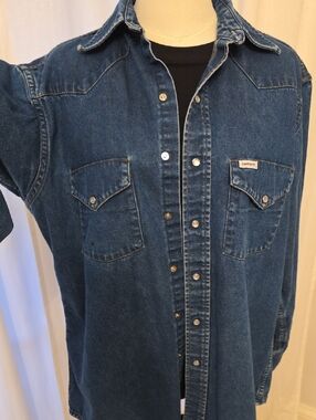 Carhartt Indigo Denim Snap-Front Shirt